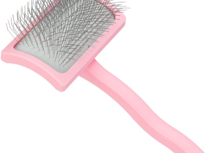 Yuup! Professional Pink Mini Brush – Compact Ergonomic Poodle Brush in Vibrant Pink