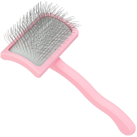 Yuup! Professional Pink Mini Brush – Compact Ergonomic Poodle Brush in Vibrant Pink
