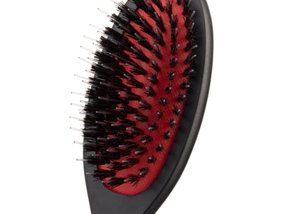 Jean Peau Professional Nylon Brush – Large High-Quality Natural Bristle and Nylon Grooming Tool