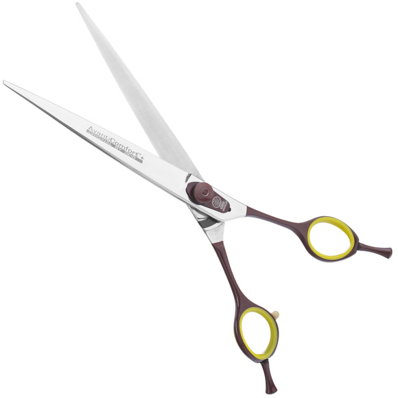Geib Avanti Comfort Plus EH 8.5" Straight Scissors – Curved Handle, Micro-Bevel Edge, Professional Quality