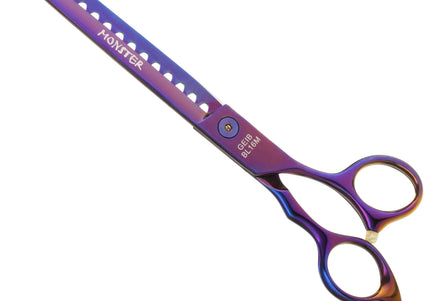 Geib Monster Purple Chunker 7.5" – Professional Single-Sided Thinning Shears, 16 Sharp Teeth