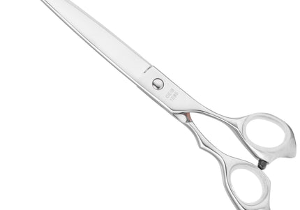 Geib Kiss Silver Pink Straight Scissors – 7.5in Micro-Bevel Blade, High-Quality Silver Finish