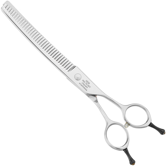 Geib Wave Curve Chunker 7.5in – Japanese Steel, Single-Sided Bent Thinning Shears, 35 Teeth