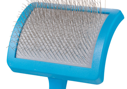 Groom Professional Slicker Brush Soft Large – Profiled Poodle Brush with Long Flexible Pins