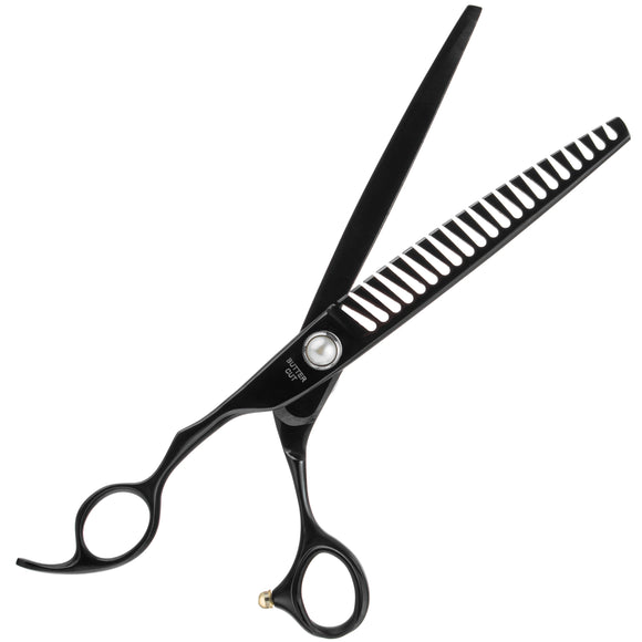 Geib Black Pearl Lefty Scissors Set – 8.5in Japanese Cobalt Steel, 3-Piece Professional Kit