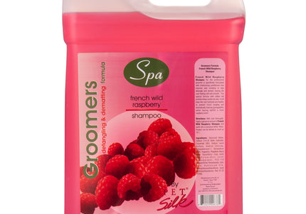 Pet Silk Spa Formula French Wild Raspberry Shampoo – Moisturizing Concentrate, Raspberry Scent, 9.5L