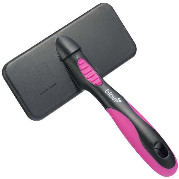 Blovi Large Ball Pin Slicker Brush – Soft Safety Pins, Gentle Detangling, Large Size