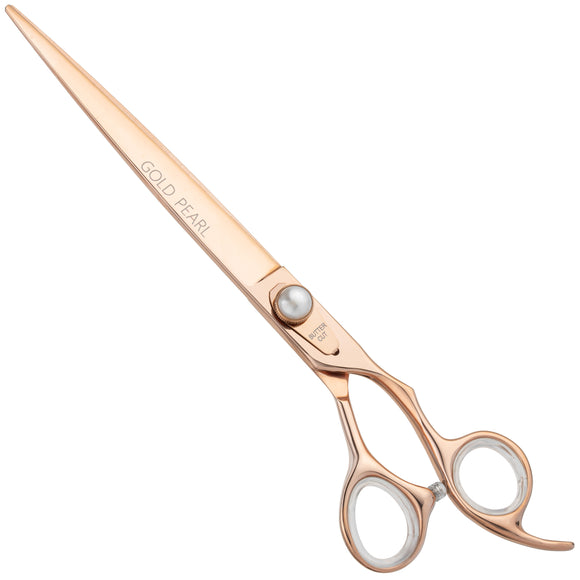 Geib Gold Pearl Straight Grooming Scissors – 8.5in Japanese Steel, Professional Quality