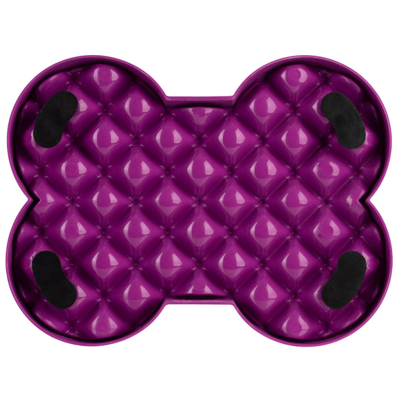 LickiMat Slodog Small Slow Eating Bowl – Black Non-Slip Licking Tray, Promotes Healthy Feeding