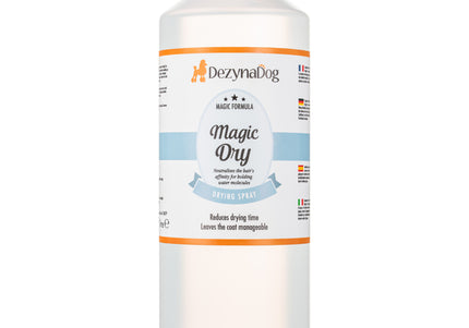DezynaDog Magic Dry Spray – Fast-Acting Coat Drying Formula, Lightweight and Residue-Free
