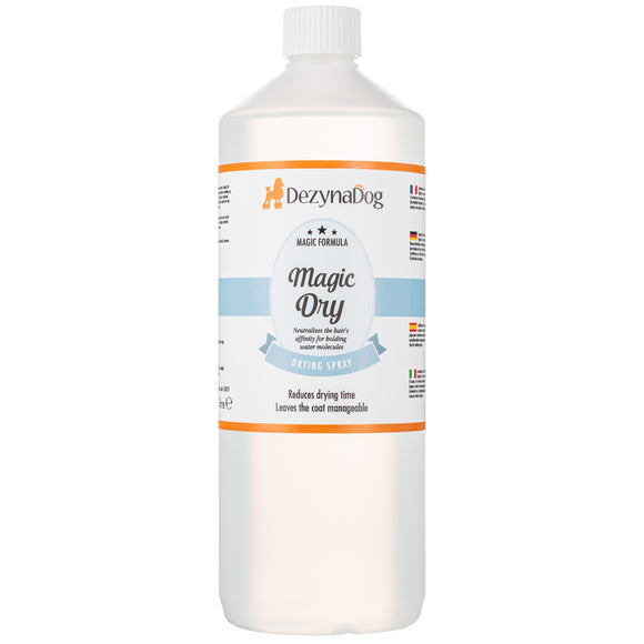 DezynaDog Magic Dry Spray – Fast-Acting Coat Drying Formula, Lightweight and Residue-Free