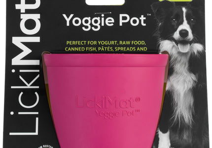 LickiMat Yoggie Pot Licking Cup – Orange Textured Enrichment Toy with Studs, Durable Design