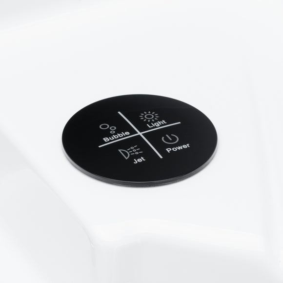 Blovi Professional Grooming SPA Ozone Bathtub – Milky Micro Bubble Hydromassage, 75x66x98cm, White