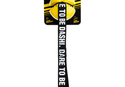 Dashi Yellow TPR Tug Ball 8cm – Solid Durable Play Toy with Tape Handle