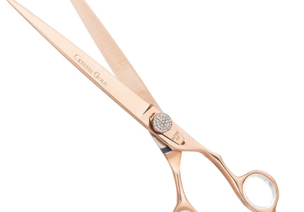 Geib Crystal Gold Straight Grooming Scissors – 7.5in Japanese Stainless Steel, Professional Quality