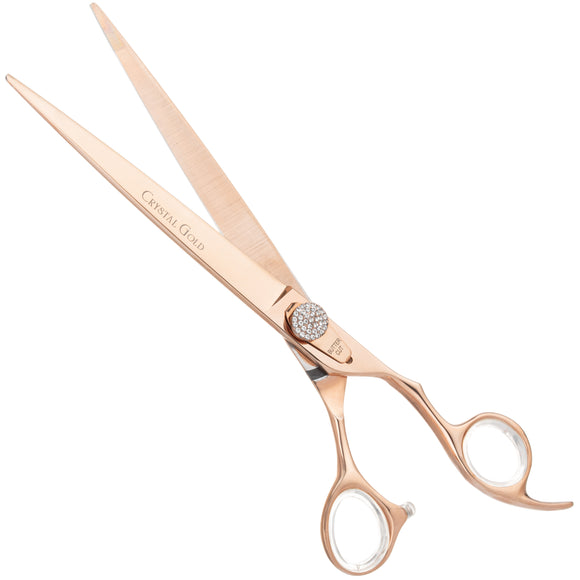 Geib Crystal Gold Straight Grooming Scissors – 7.5in Japanese Stainless Steel, Professional Quality
