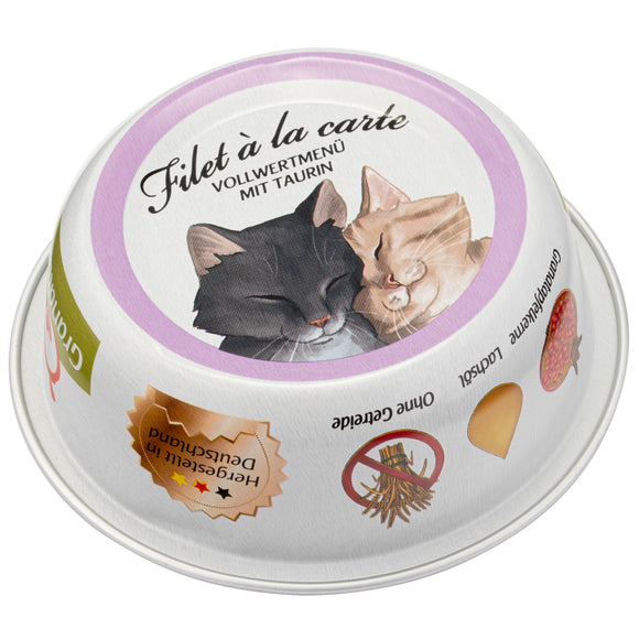 GranataPet Filet à la Carte Chicken and Rabbit Wet Cat Food – Tender Fillets in Natural Sauce, 6x85g