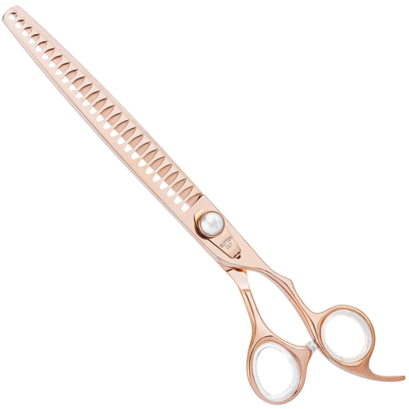 Geib Gold Pearl Chunker 8.5" – Single-Sided Thinning Shears, 26 Teeth, Elegant Gold Finish
