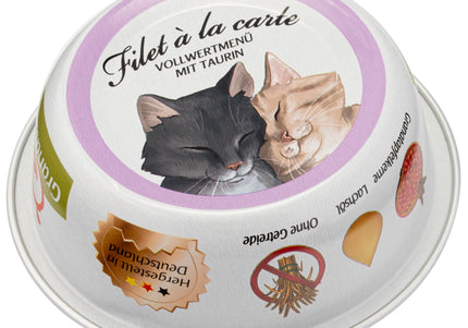 GranataPet Filet à la Carte Tuna and Turkey – Wet Cat Food Fillets in Natural Juices, 6x85g