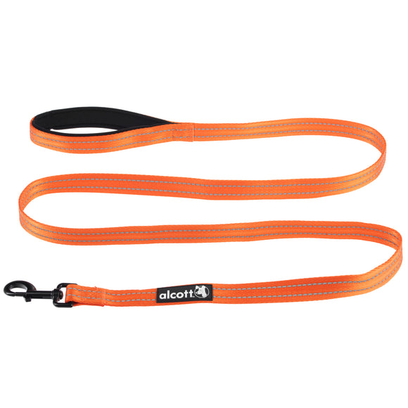 Alcott Adventure Leash 180cm Orange – Reflective Tape, Lightweight and Durable Design