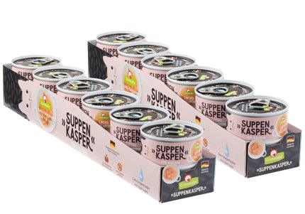 GranataPet Suppenkasper Salmon Cat Soup – Tender Salmon Recipe, 24 x 70g Pack