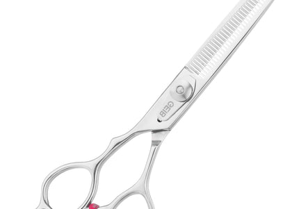 Geib Gator Lefty Thinning Shears 6.5" – Japanese Stainless Steel, 40 Teeth, Ergonomic Design