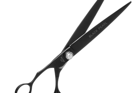Geib Black Pearl Left-Handed Straight Scissors 8.5in – Cobalt Steel, Professional Quality