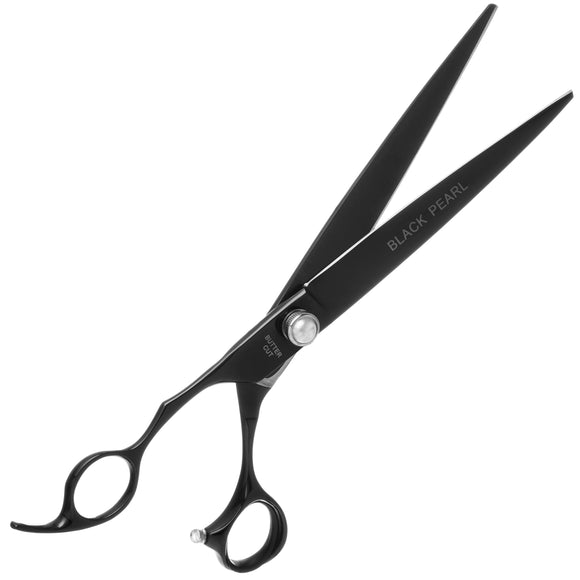 Geib Black Pearl Left-Handed Straight Scissors 8.5in – Cobalt Steel, Professional Quality