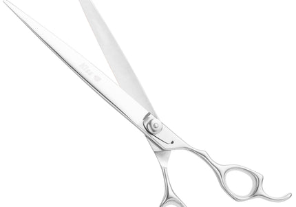 Geib Kiss Silver Pink Straight Scissors – 7.5in Micro-Bevel Blade, High-Quality Silver Finish