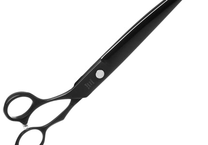 Geib Black Pearl Left Curved Scissors 8.5" – Cobalt Steel, Professional Left-Handed Design