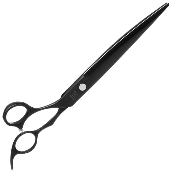 Geib Black Pearl Left Curved Scissors 8.5" – Cobalt Steel, Professional Left-Handed Design