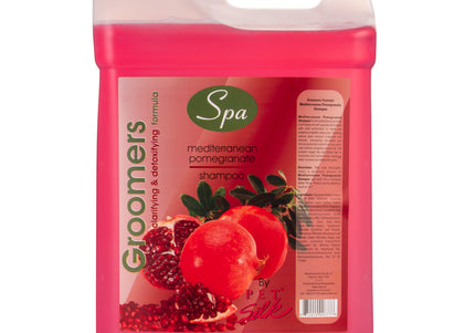 Pet Silk Spa Formula Mediterranean Pomegranate Shampoo – Nourishing Deep Cleansing Concentrate, 1:16 Dilution, Pomegranate Scent