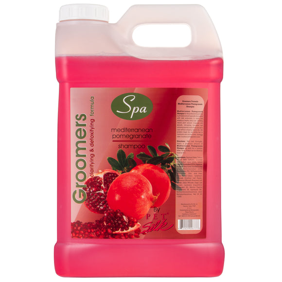 Pet Silk Spa Formula Mediterranean Pomegranate Shampoo – Nourishing Deep Cleansing Concentrate, 1:16 Dilution, Pomegranate Scent