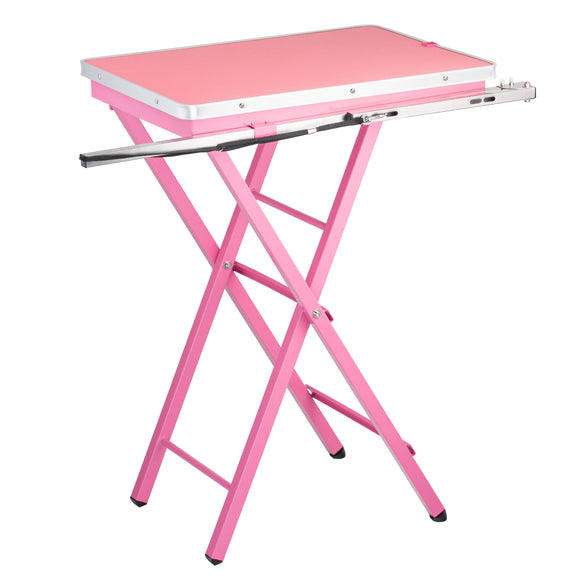 Blovi Display Table – Lightweight Handy Grooming Table with 60x45cm Purple Top