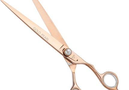 Geib Gold Pearl Straight Grooming Scissors – 8.5in Japanese Steel, Professional Quality