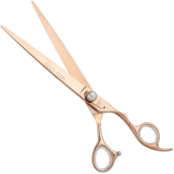 Geib Gold Pearl Straight Grooming Scissors – 8.5in Japanese Steel, Professional Quality