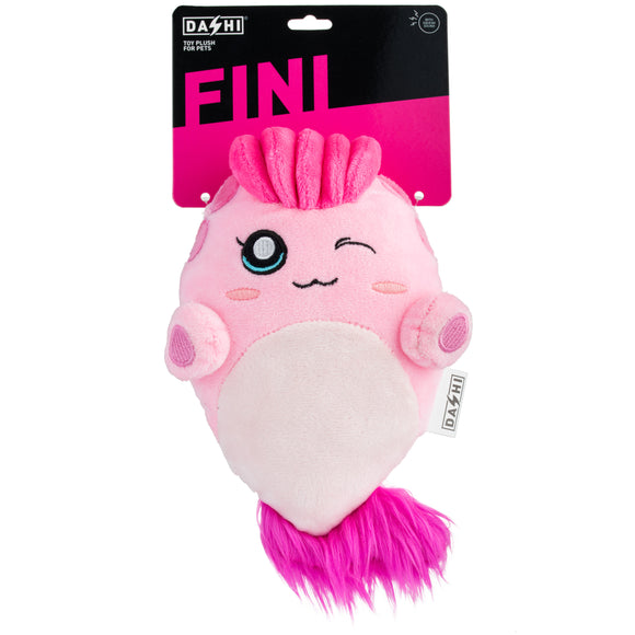 Dashi Fini Plush Squeaker Toy 20cm – Soft Pink Creature, Durable and Engaging
