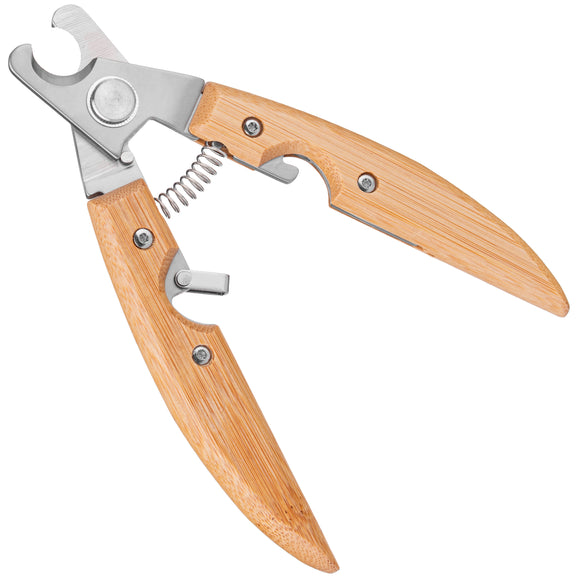 Bamboo Groom Nail Clippers – Eco-Friendly Bamboo Handle, Precision Stainless Steel Blades