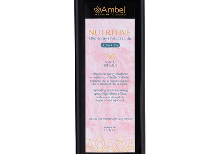 Ambel Nutritive Revitalizing Oil 500ml – Moisturizing Shine Formula, Enhances Coat Health