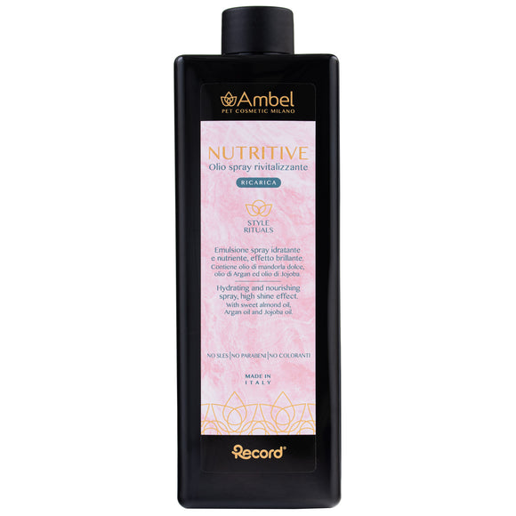Ambel Nutritive Revitalizing Oil 500ml – Moisturizing Shine Formula, Enhances Coat Health