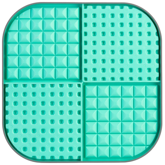 LickiMat Slomo XL Black Licking Mat – Hard Textured Design, Engaging Slow Feeder for Medium and Large Breeds