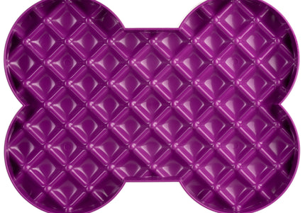 LickiMat Slodog Slow Eating Bowl – Black Non-Slip Licking Tray, Promotes Healthy Feeding