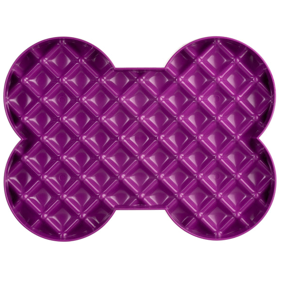 LickiMat Slodog Slow Eating Bowl – Black Non-Slip Licking Tray, Promotes Healthy Feeding