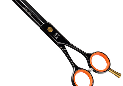 Geib Gator 008 Blender 6.5" – Japanese Steel Thinning Shears, Black Finish, 30 Teeth