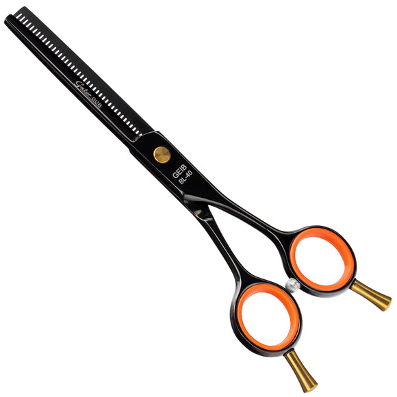 Geib Gator 008 Blender 6.5" – Japanese Steel Thinning Shears, Black Finish, 30 Teeth
