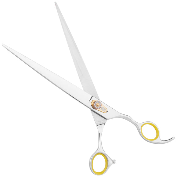 Jargem Strong Straight Grooming Scissors 8.5in – Long Offset Blades, Precision Cutting