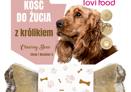 Lovi Food Chewing Bone Set – 12cm Durable Treat Bones, 2 Pack, 6x 55g Each