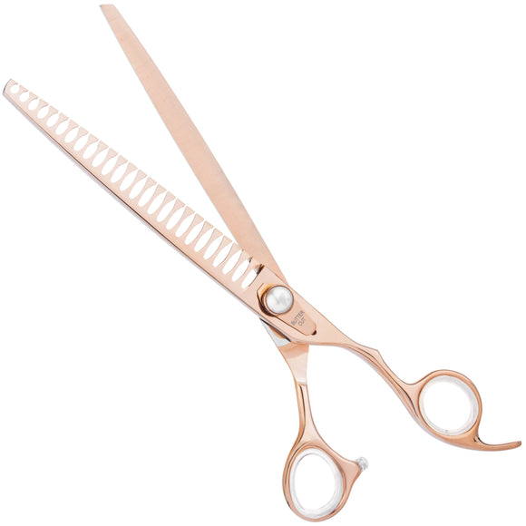 Geib Gold Pearl Chunker 8.5" – Single-Sided Thinning Shears, 26 Teeth, Elegant Gold Finish