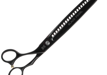 Geib Black Pearl Lefty Chunker 8.5" Thinning Shears – 26-Tooth, Single-Sided, Ergonomic Design