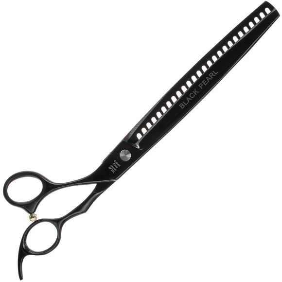 Geib Black Pearl Lefty Chunker 8.5" Thinning Shears – 26-Tooth, Single-Sided, Ergonomic Design